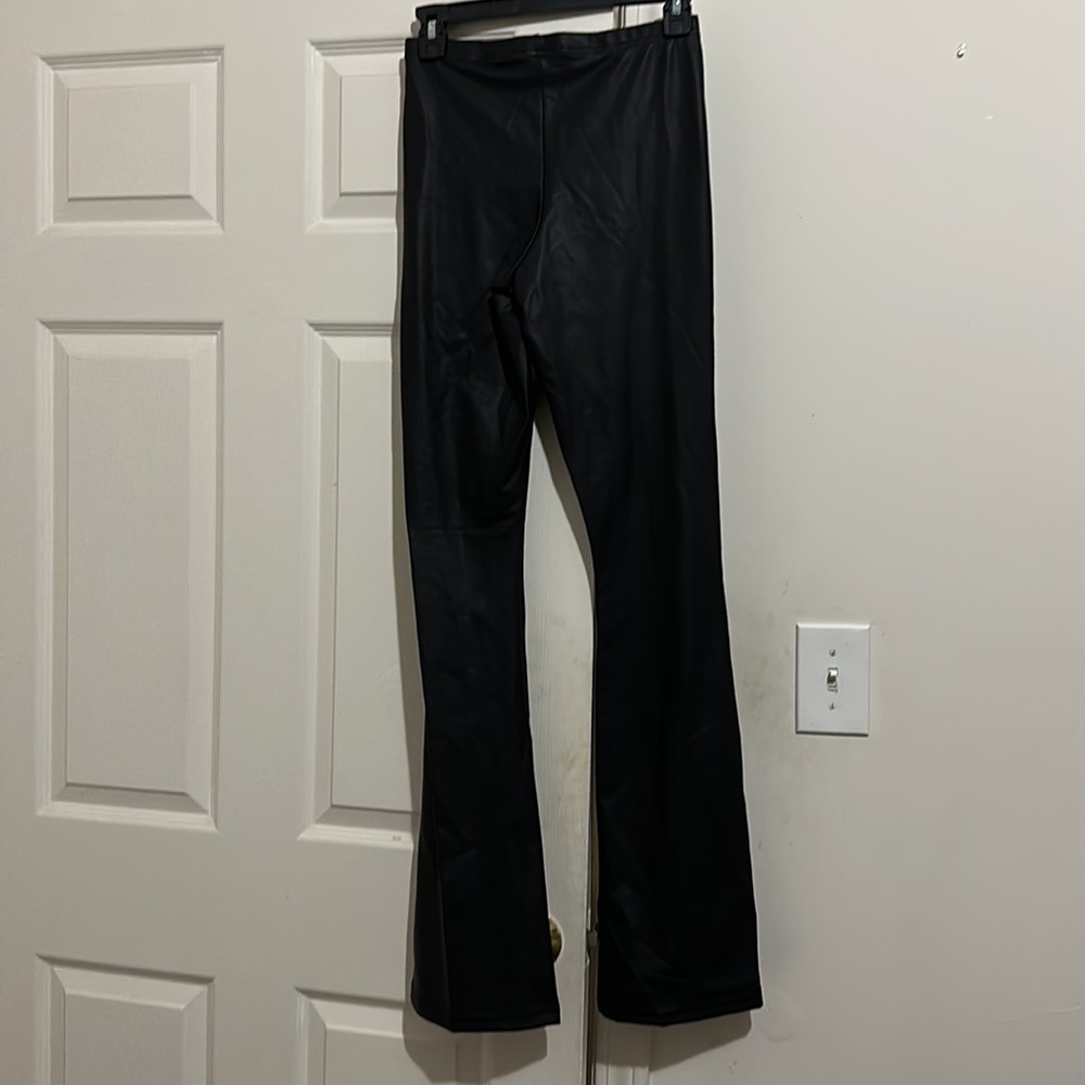 Women's Topshop Faux Leather Pants - Picture 4 of 7
